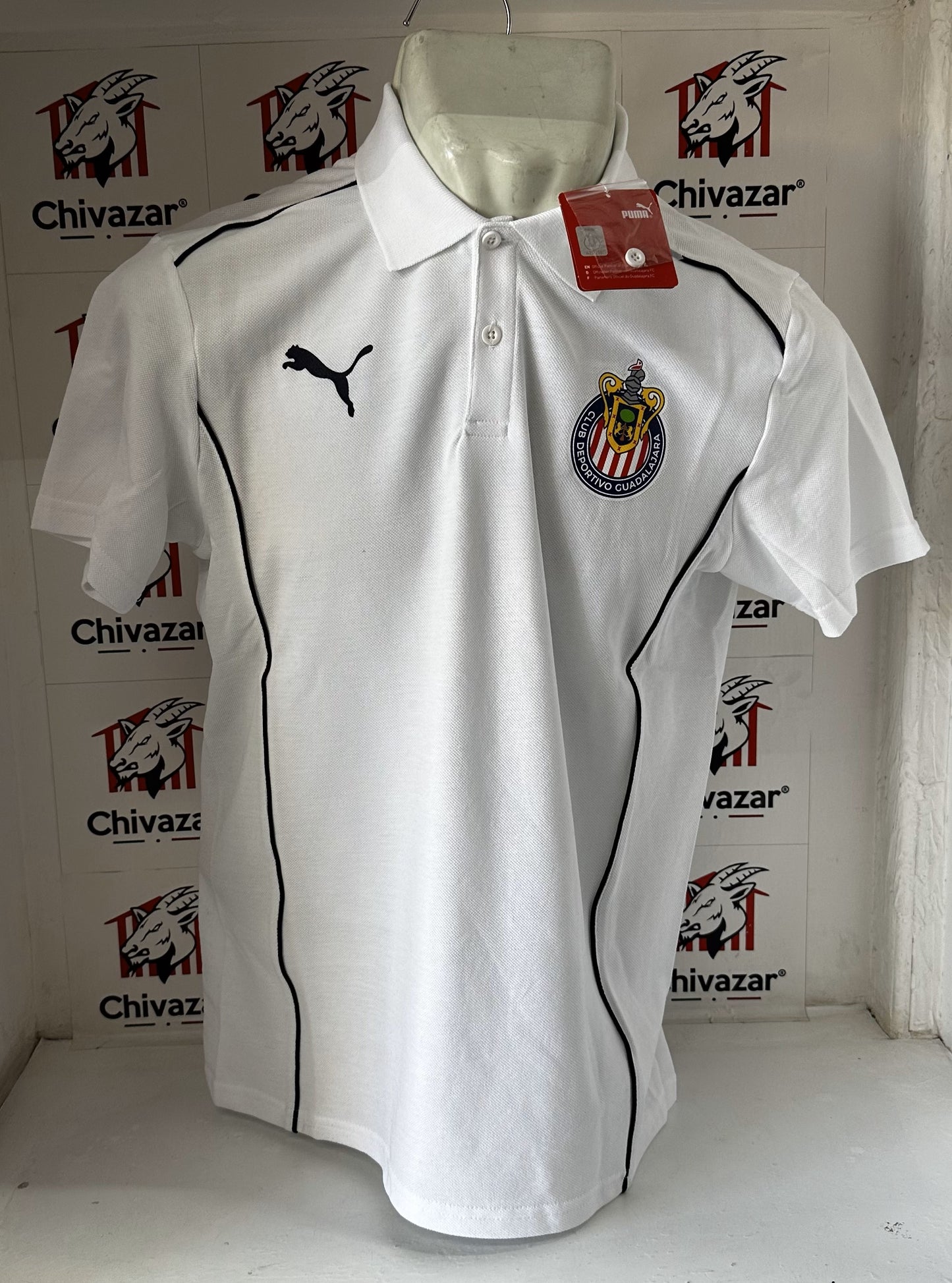 Camiseta viaje polo blanca